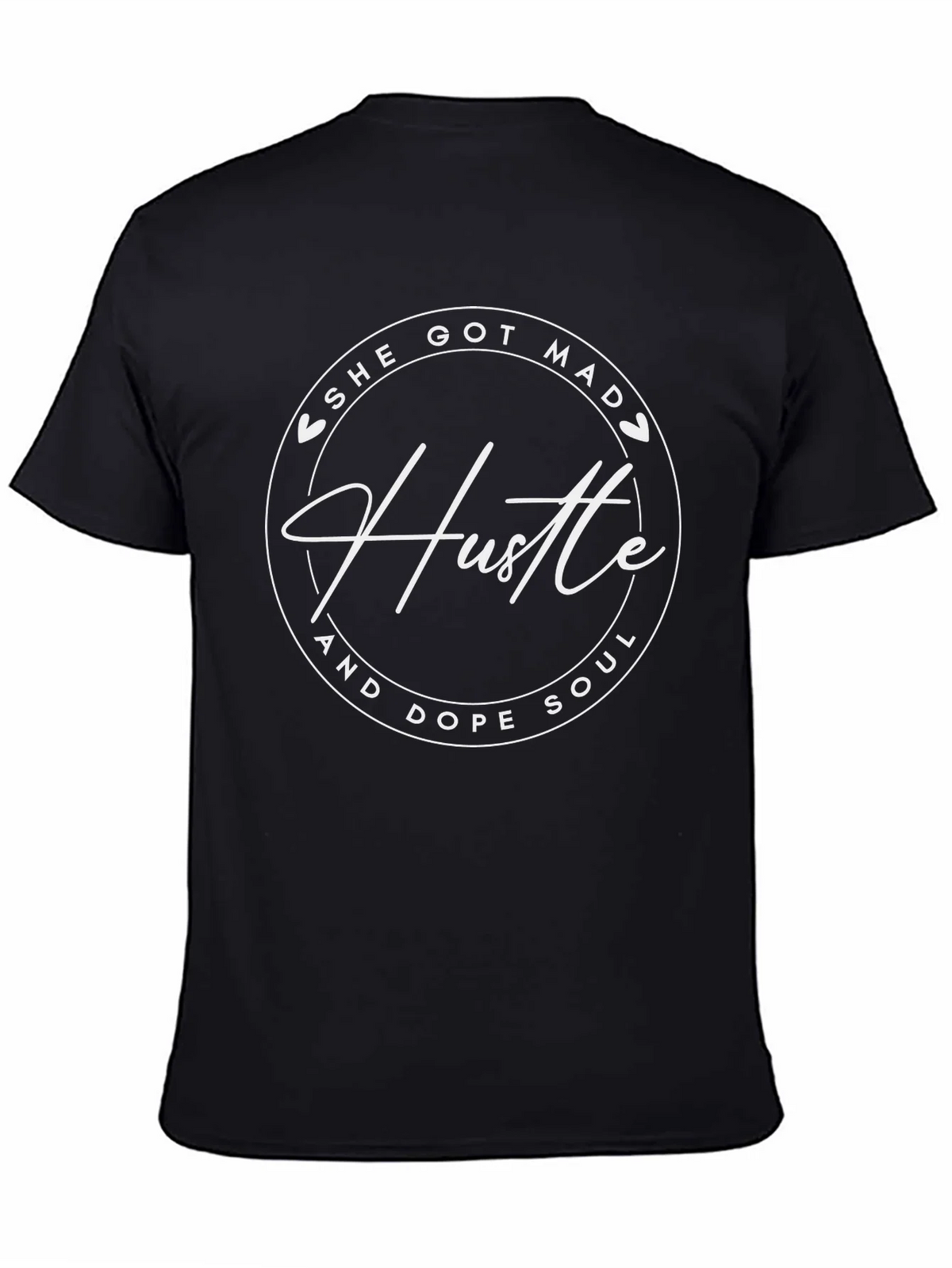 She Got Mad Hustle T-Shirt - Black Crew Neck Tee product image 4