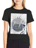 Cosmic Cat Black Graphic Tee product image 1