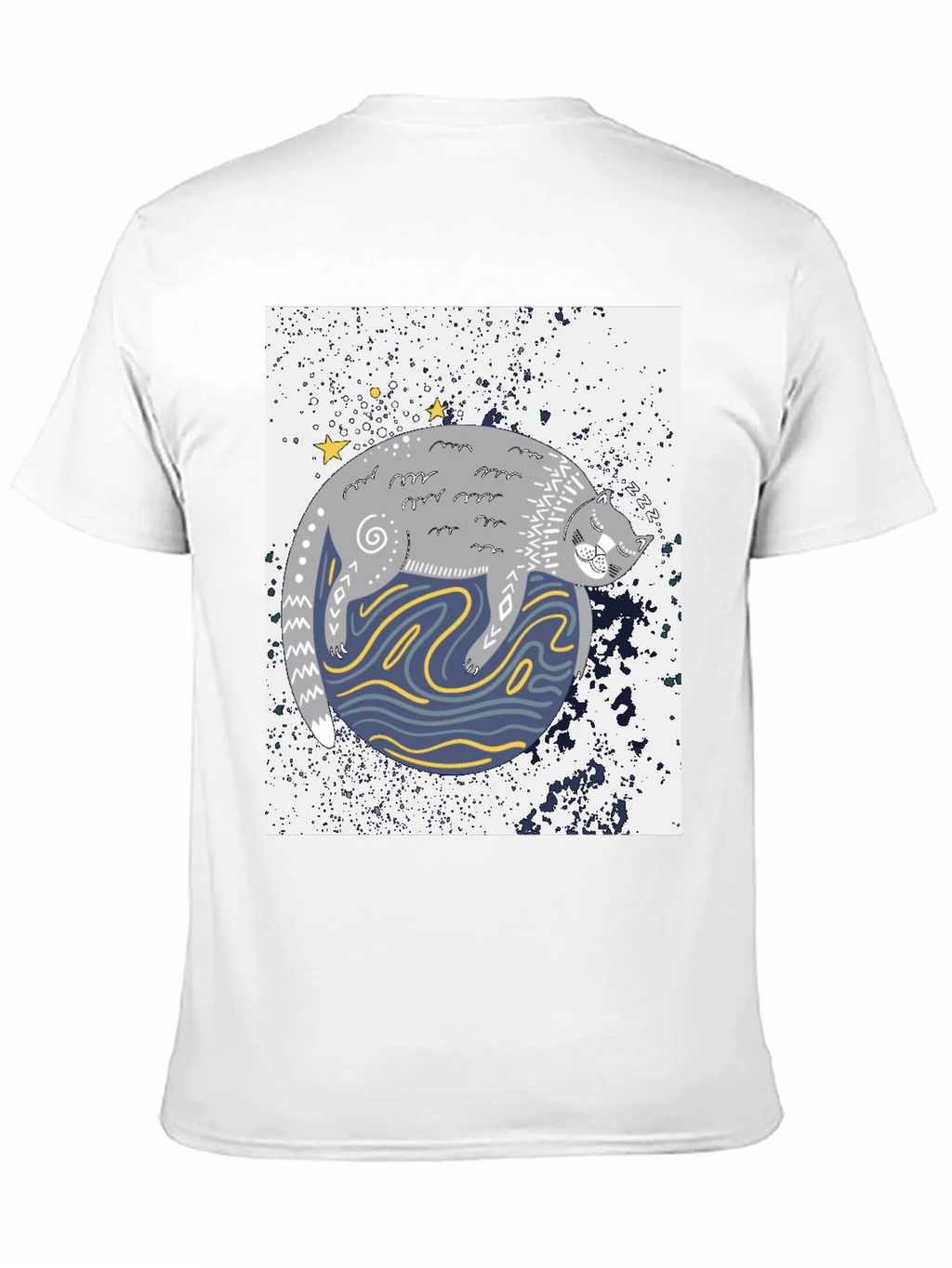 Cosmic Cat Black Graphic Tee product image 9