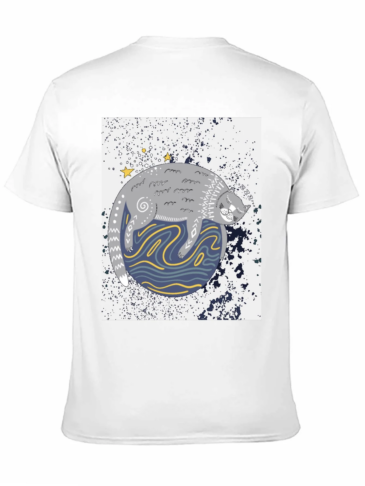 Cosmic Cat Black Graphic Tee product image 9