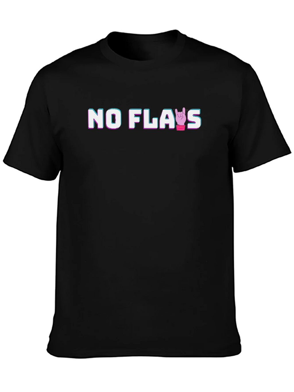 No Flaws Rock On Graphic Tee product image 3