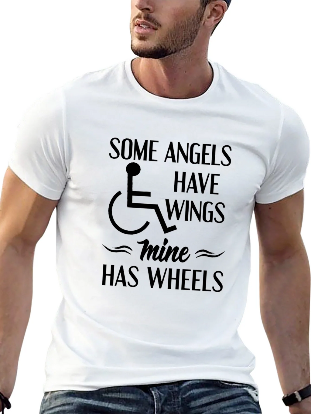 Angels Have Wings Mine Has Wheels T-Shirt product image 12