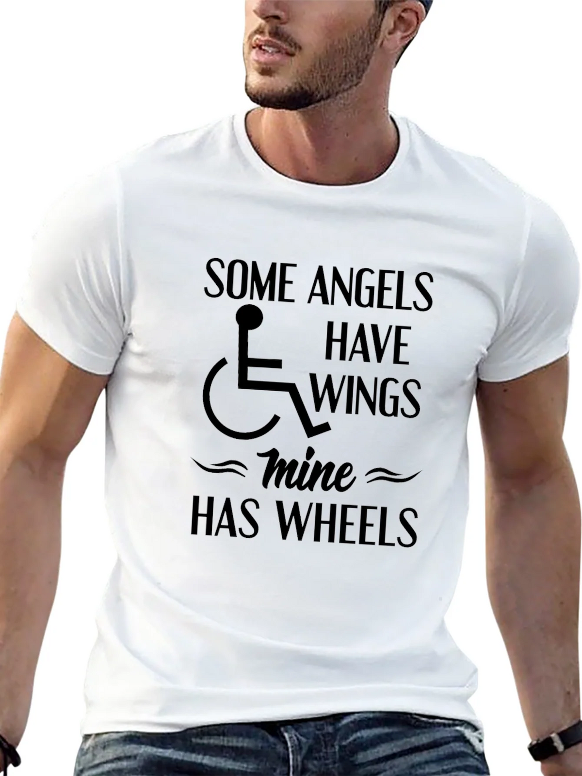 Angels Have Wings Mine Has Wheels T-Shirt product image 12