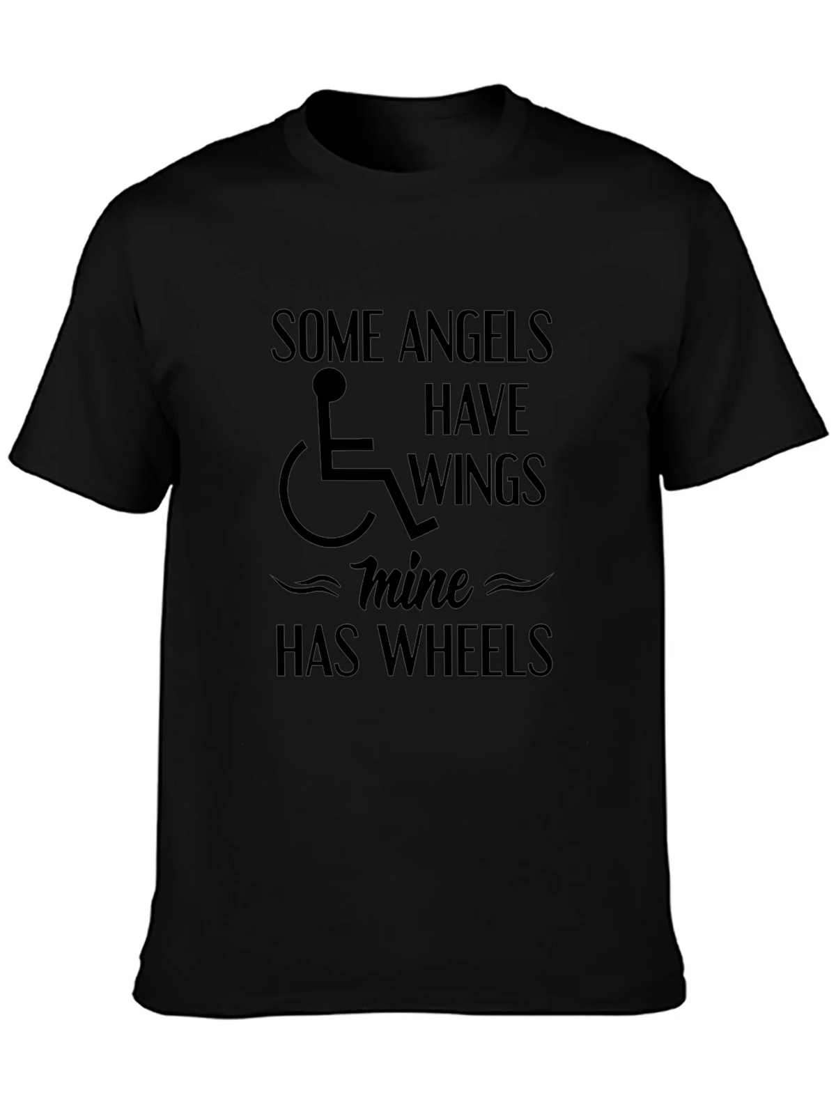 Angels Have Wings Mine Has Wheels T-Shirt product image 3