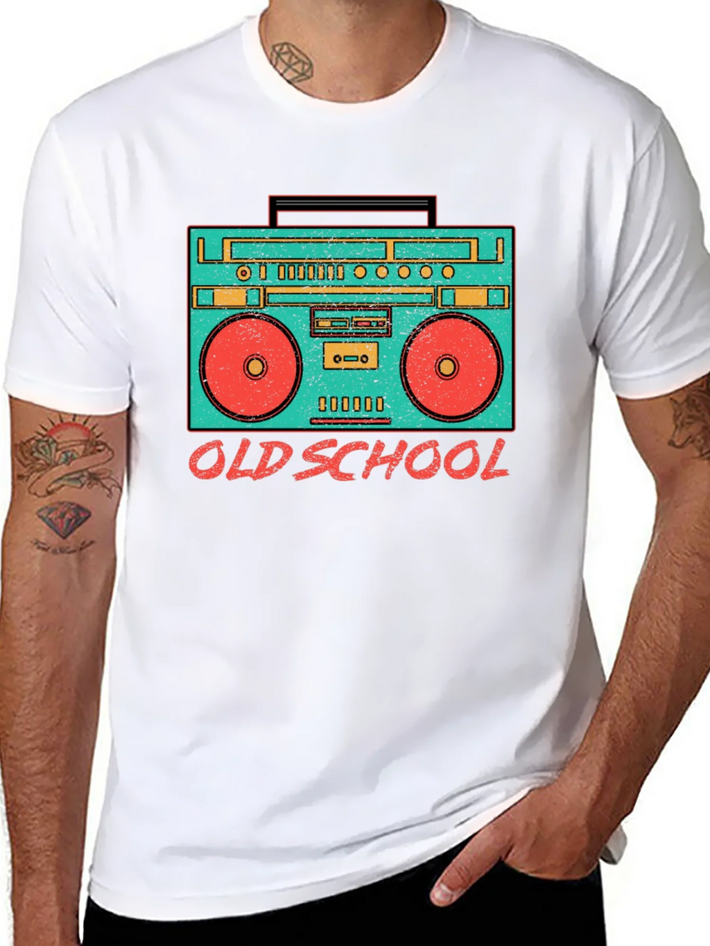 Retro Boombox Old School Graphic T-Shirt product image 7