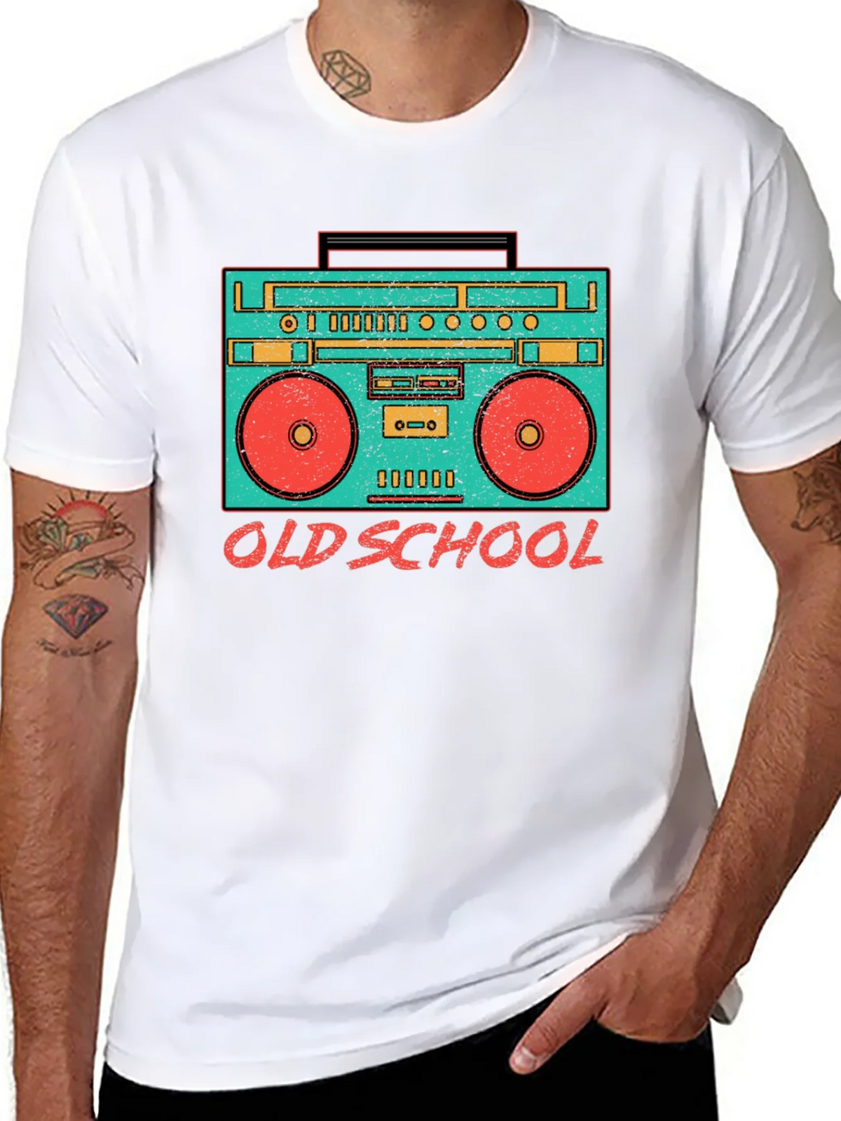 Retro Boombox Old School Graphic T-Shirt product image 7