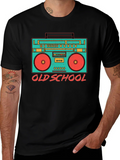 Retro Boombox Old School Graphic T-Shirt product image 1