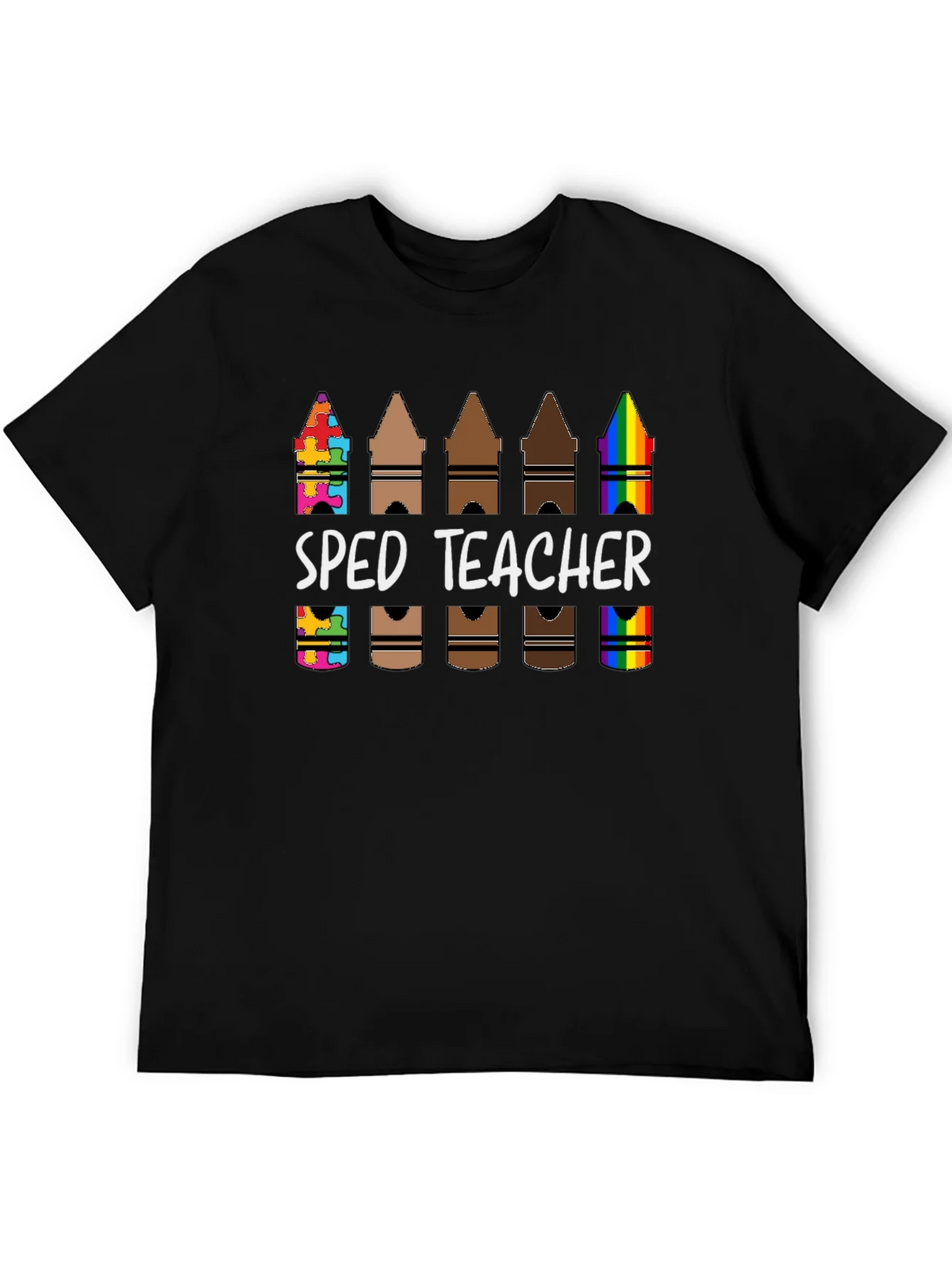 SPED Teacher Crayon T-Shirt - Special Education Tee product image 1
