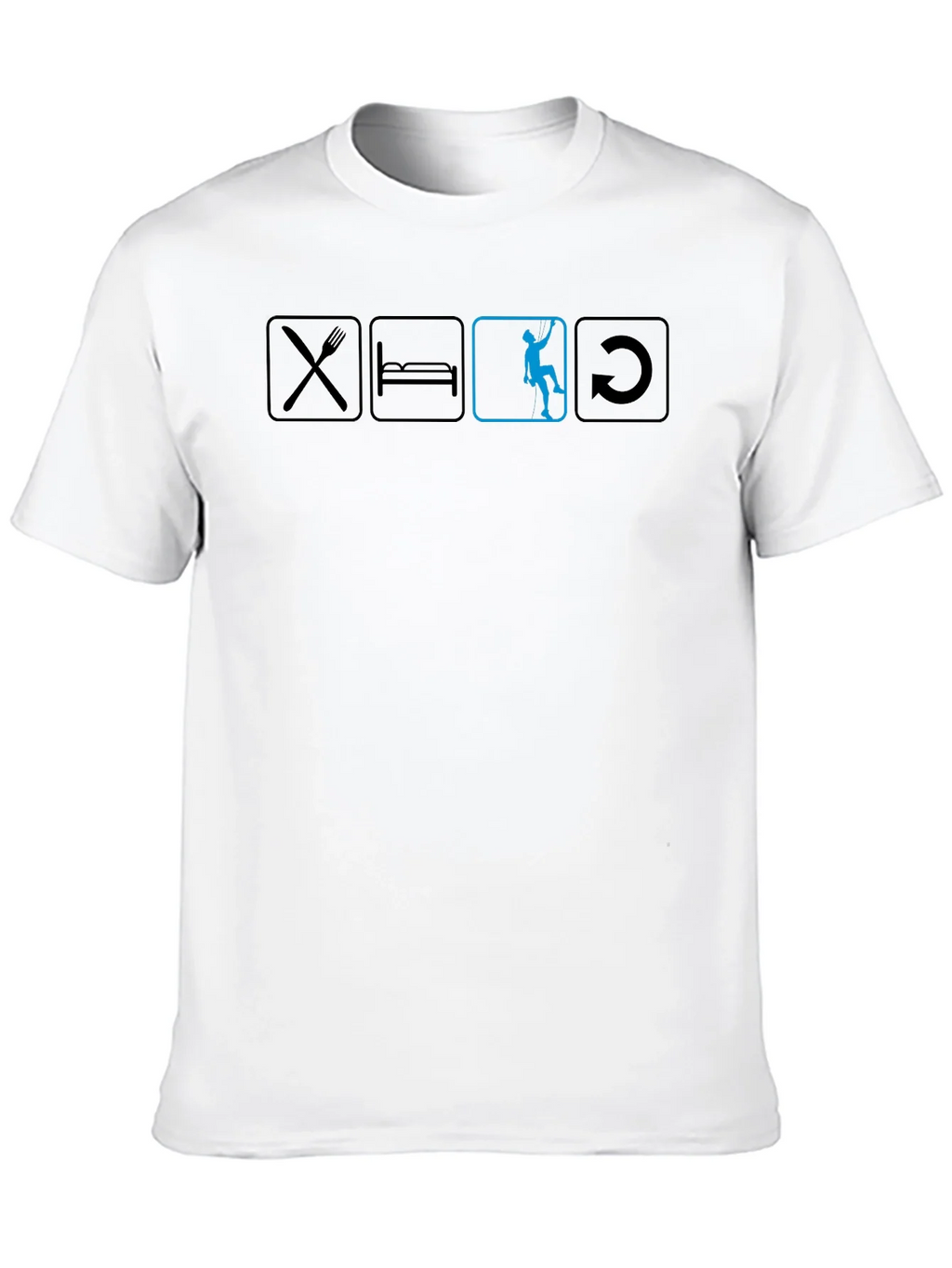 Eat Sleep Climb Repeat Black T-Shirt product image 9