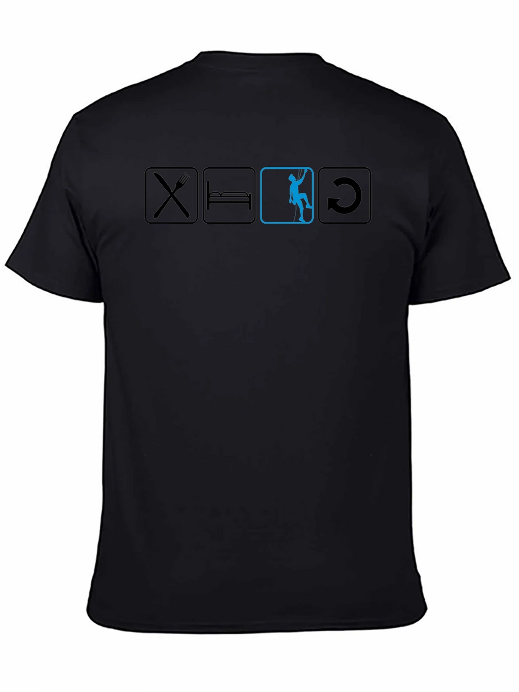 Eat Sleep Climb Repeat Black T-Shirt product image 4