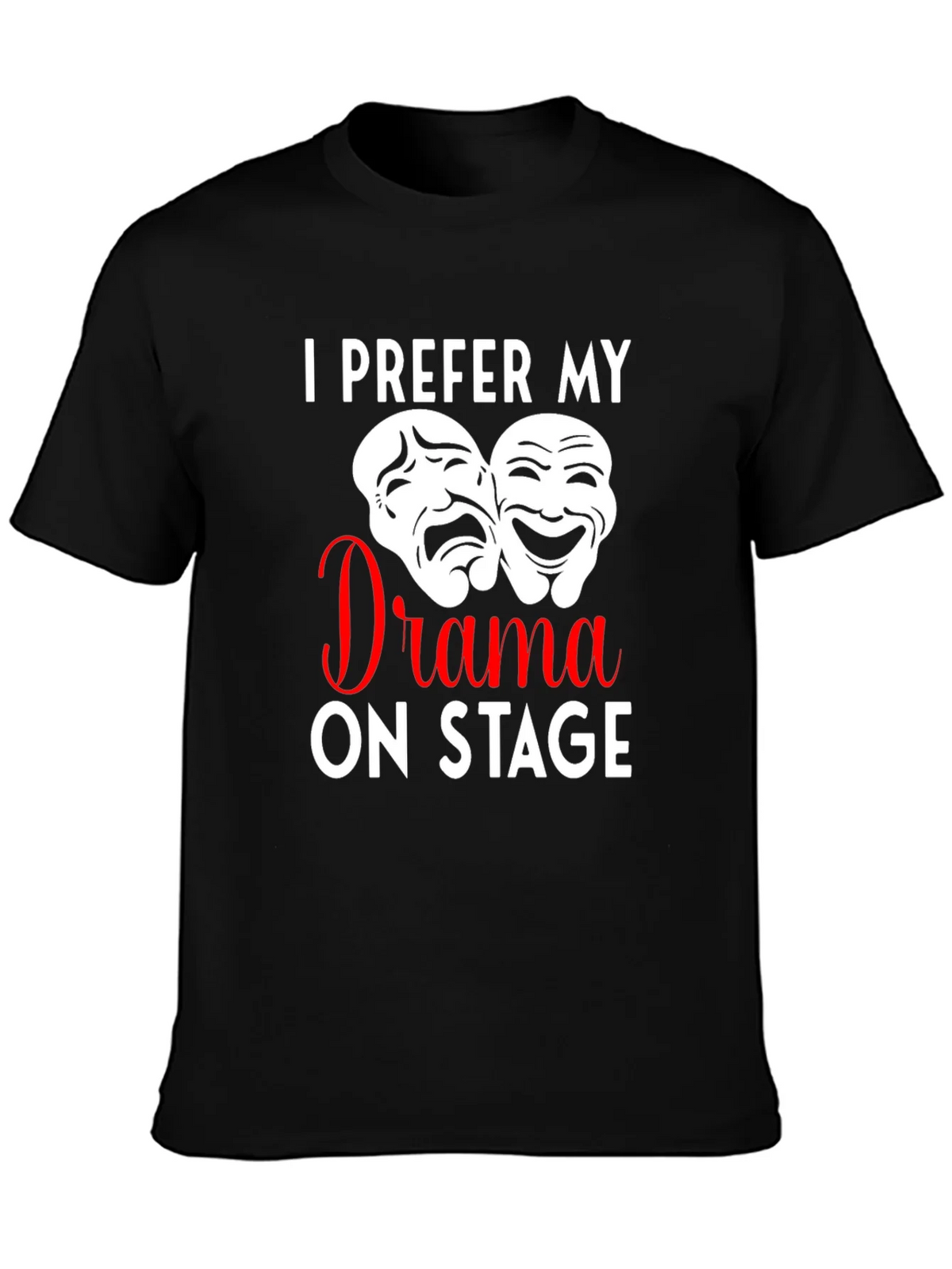 Drama On Stage T-Shirt Theater Mask Design product image 3