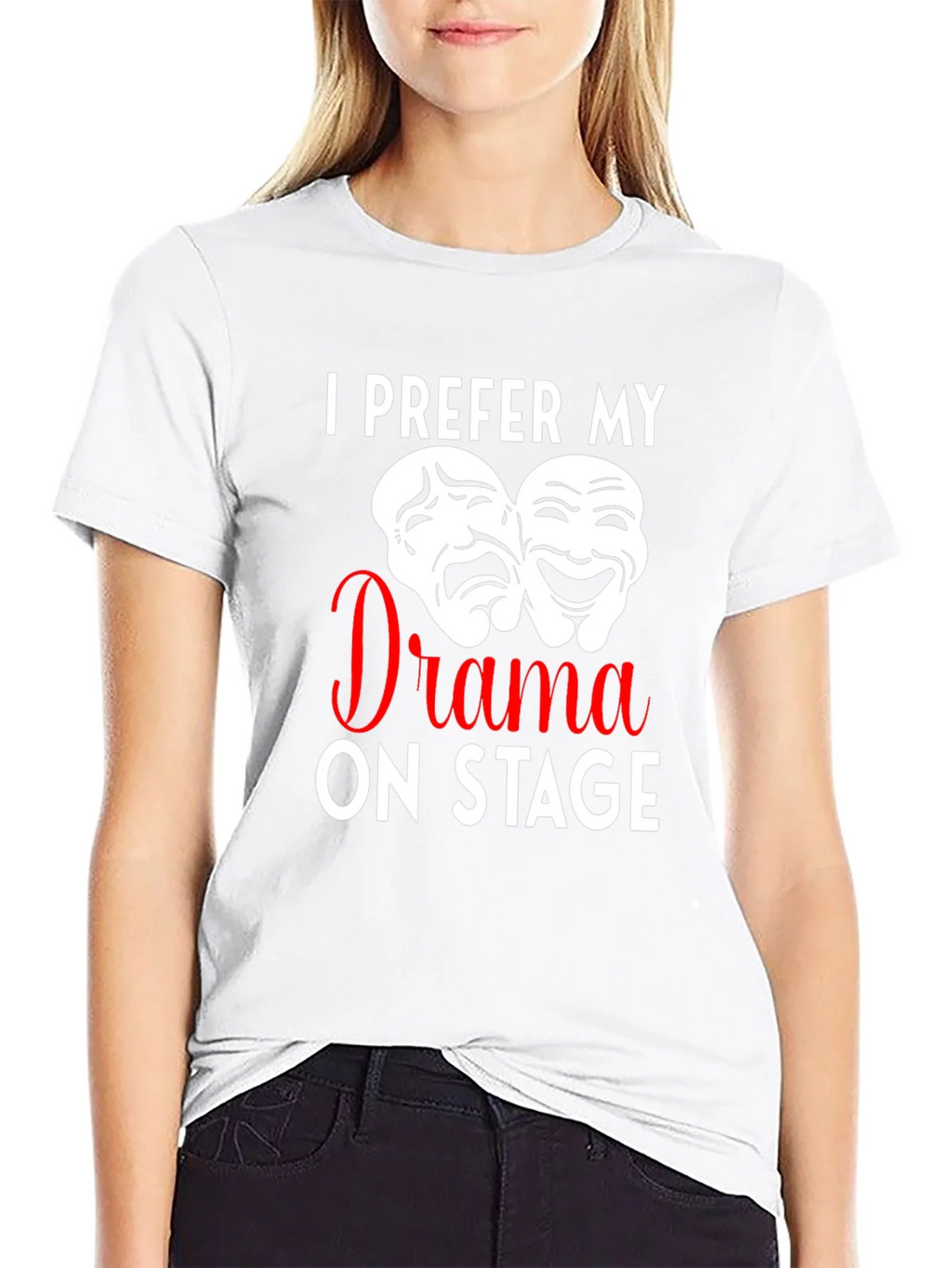 Drama On Stage T-Shirt Theater Mask Design product image 8