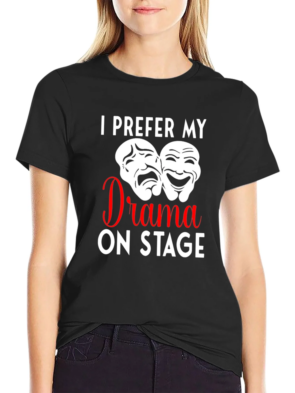Drama On Stage T-Shirt Theater Mask Design product image 2