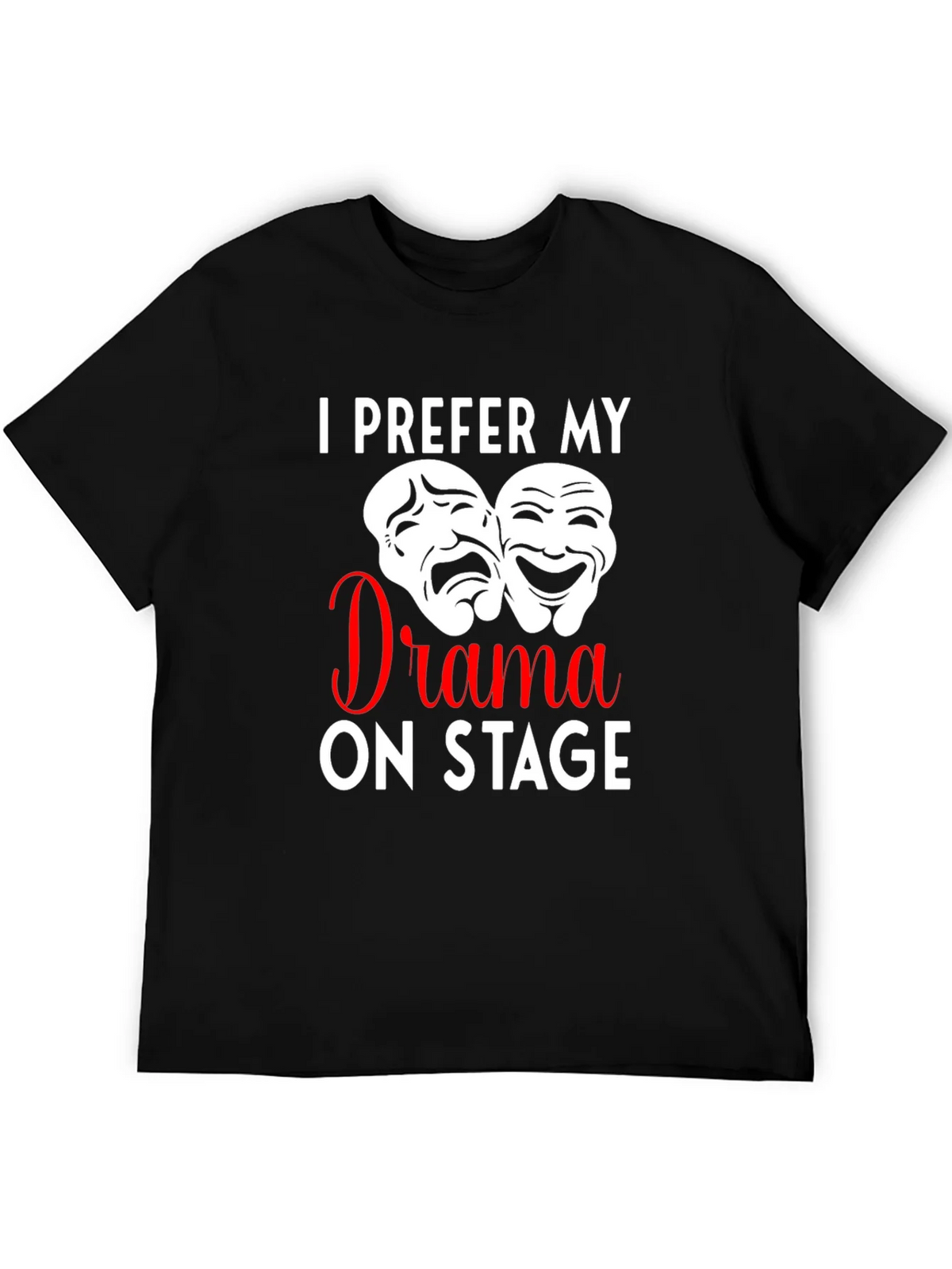 Drama On Stage T-Shirt Theater Mask Design product image 5