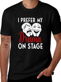 Drama On Stage T-Shirt Theater Mask Design product image 1