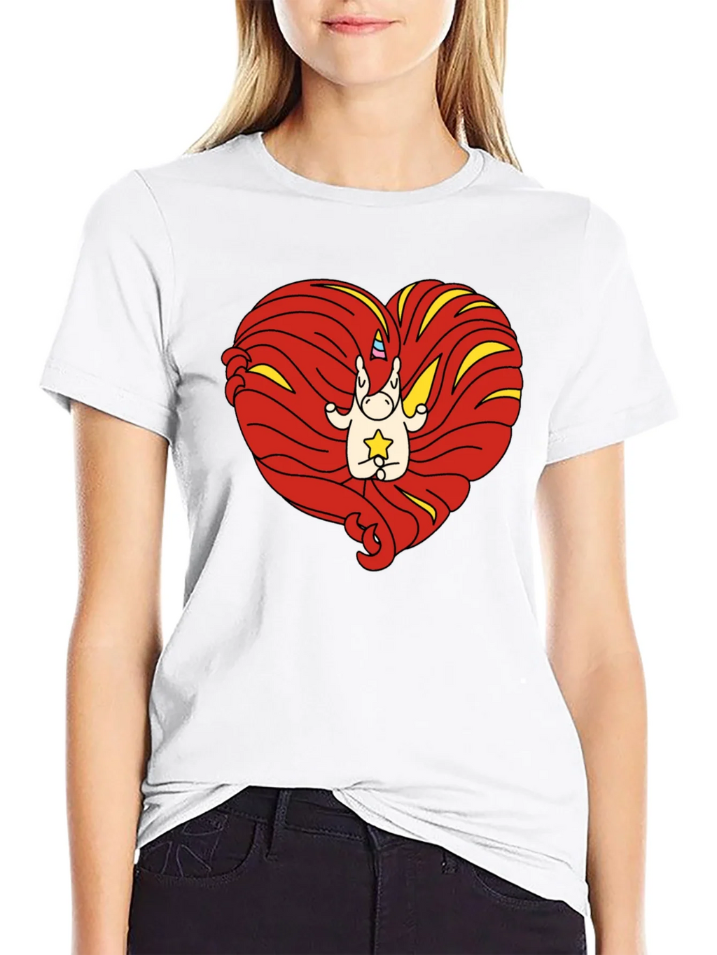 Unicorn Heart Graphic Tee - Mens Black T-Shirt product image 8