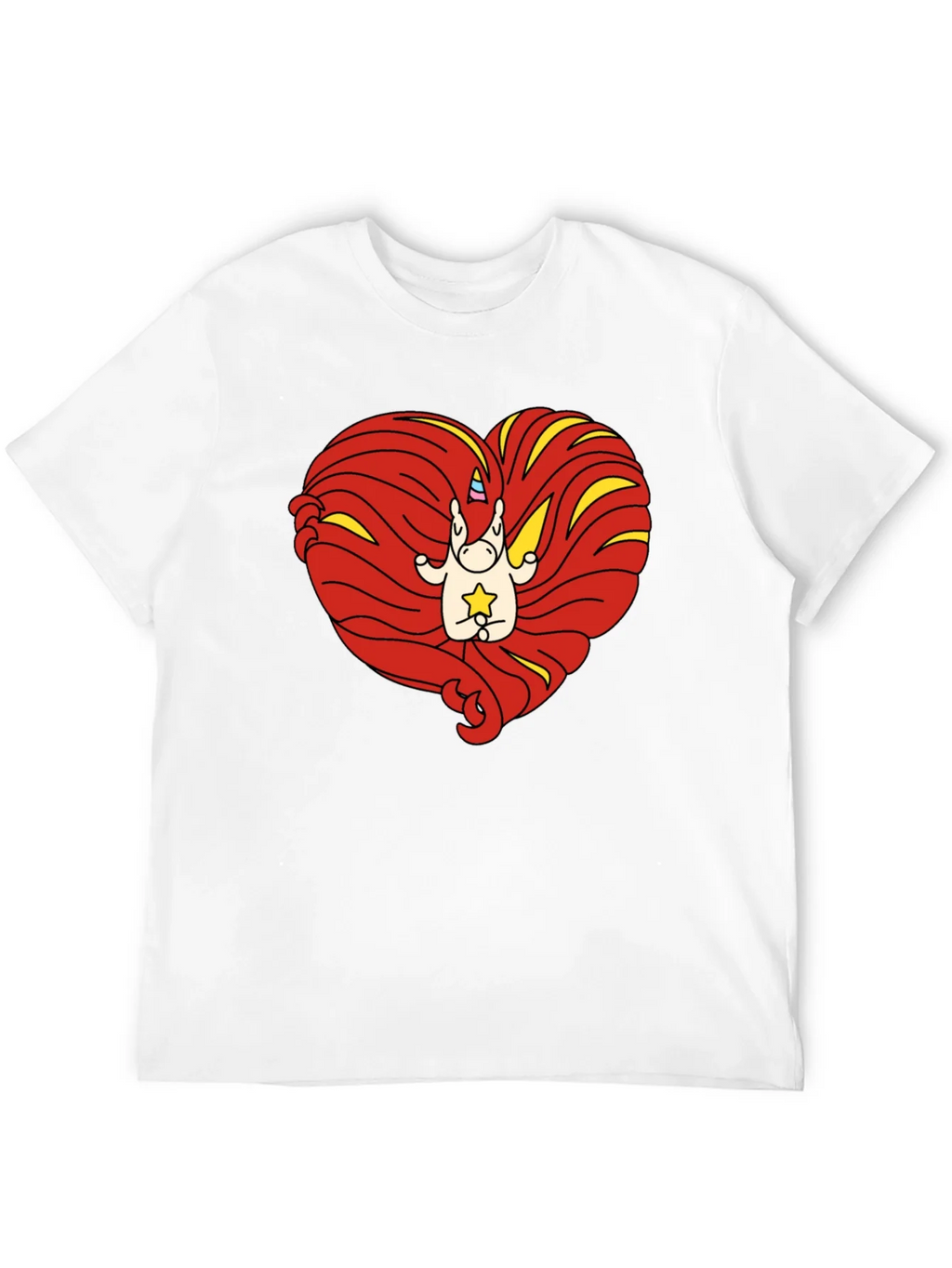 Unicorn Heart Graphic Tee - Mens Black T-Shirt product image 11