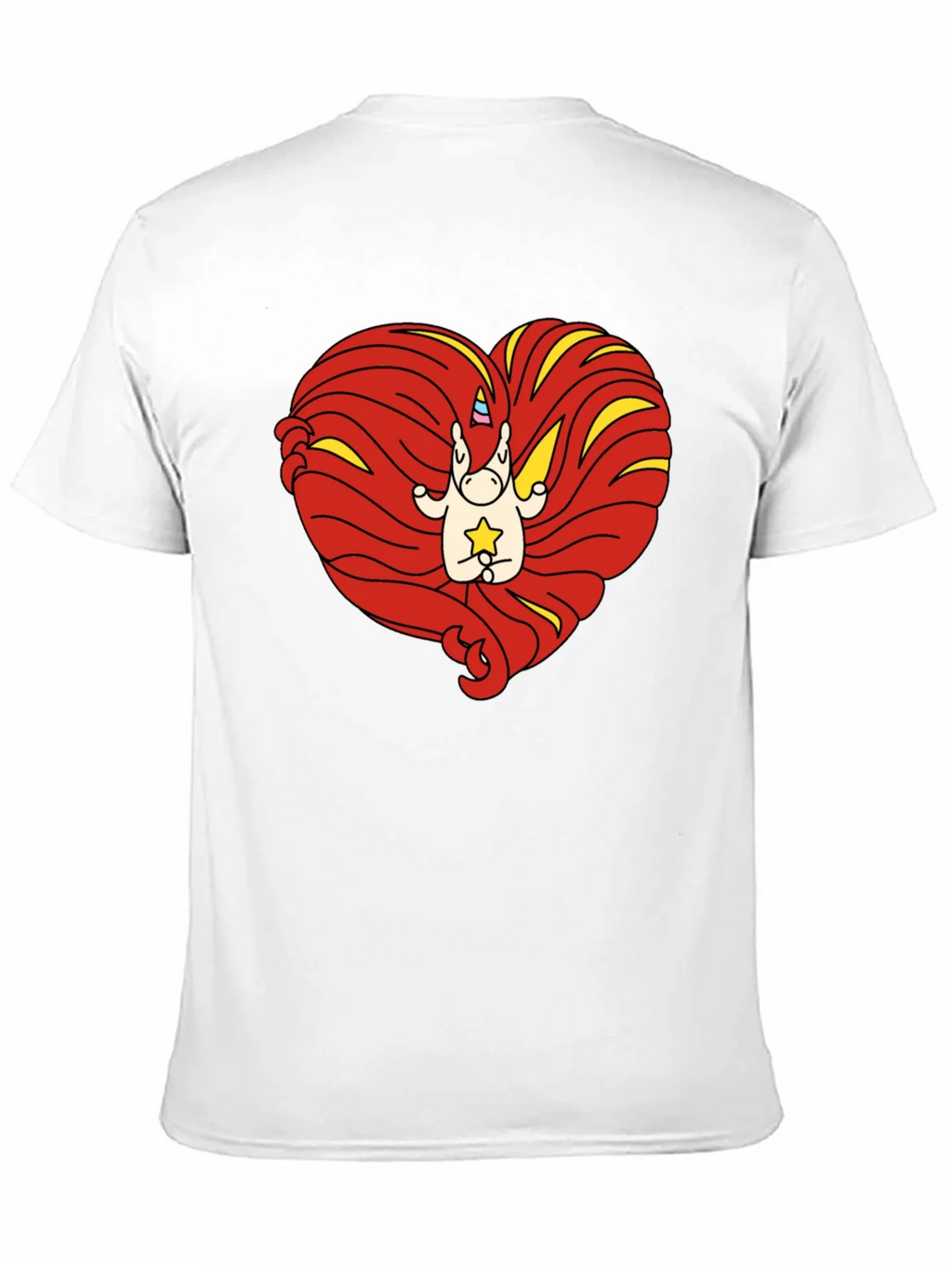 Unicorn Heart Graphic Tee - Mens Black T-Shirt product image 10