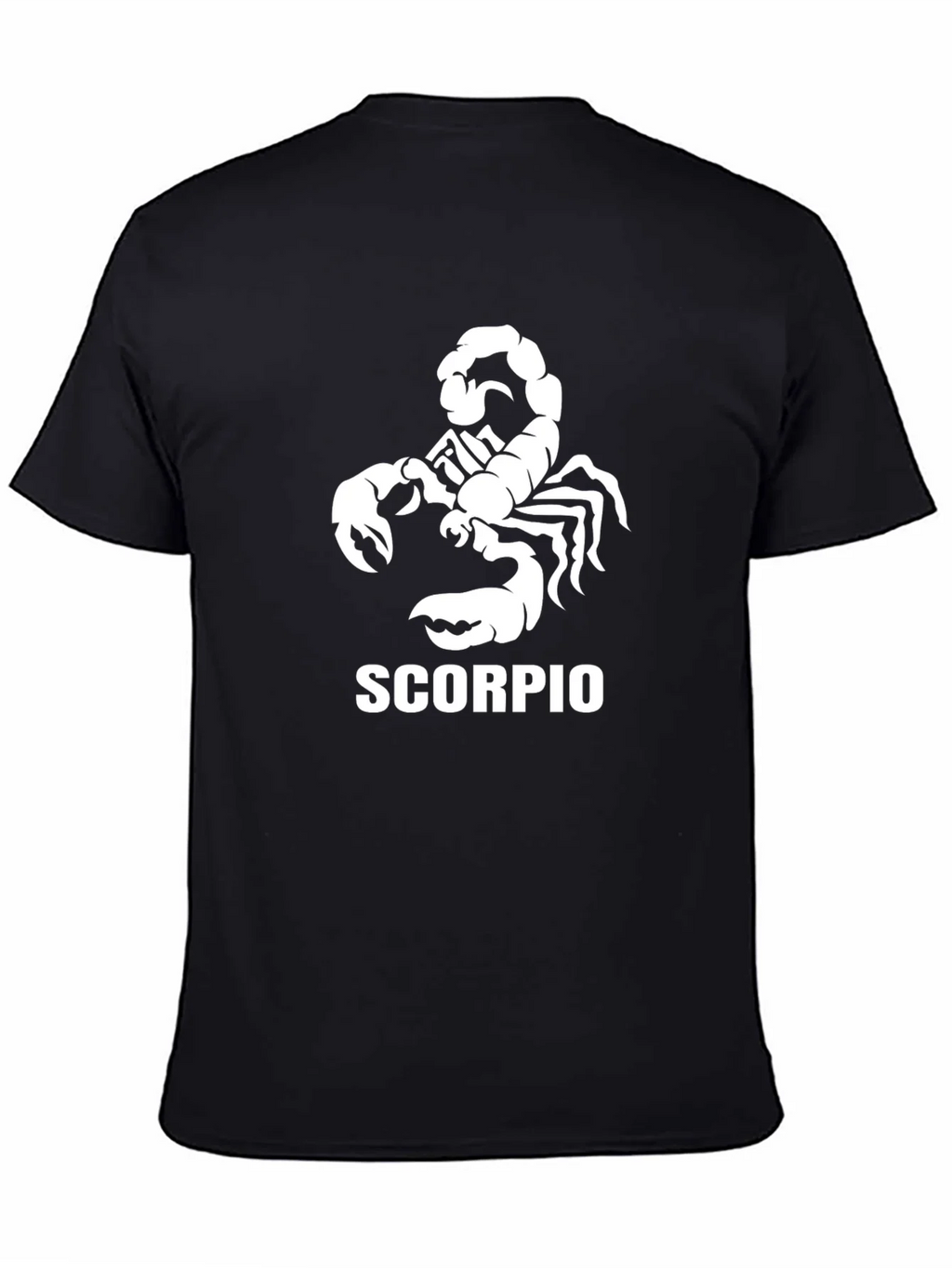 Scorpio Zodiac Graphic Tee - Black Cotton T-Shirt product image 4