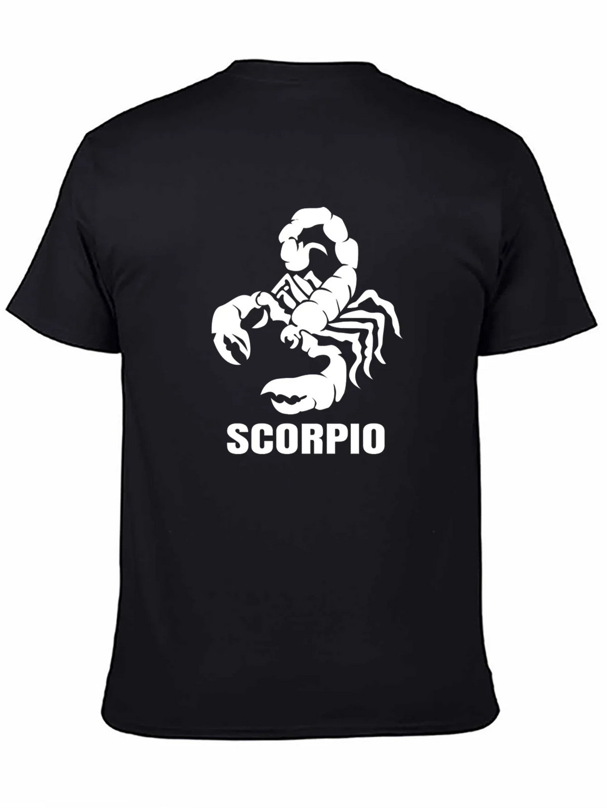 Scorpio Zodiac Graphic Tee - Black Cotton T-Shirt product image 4