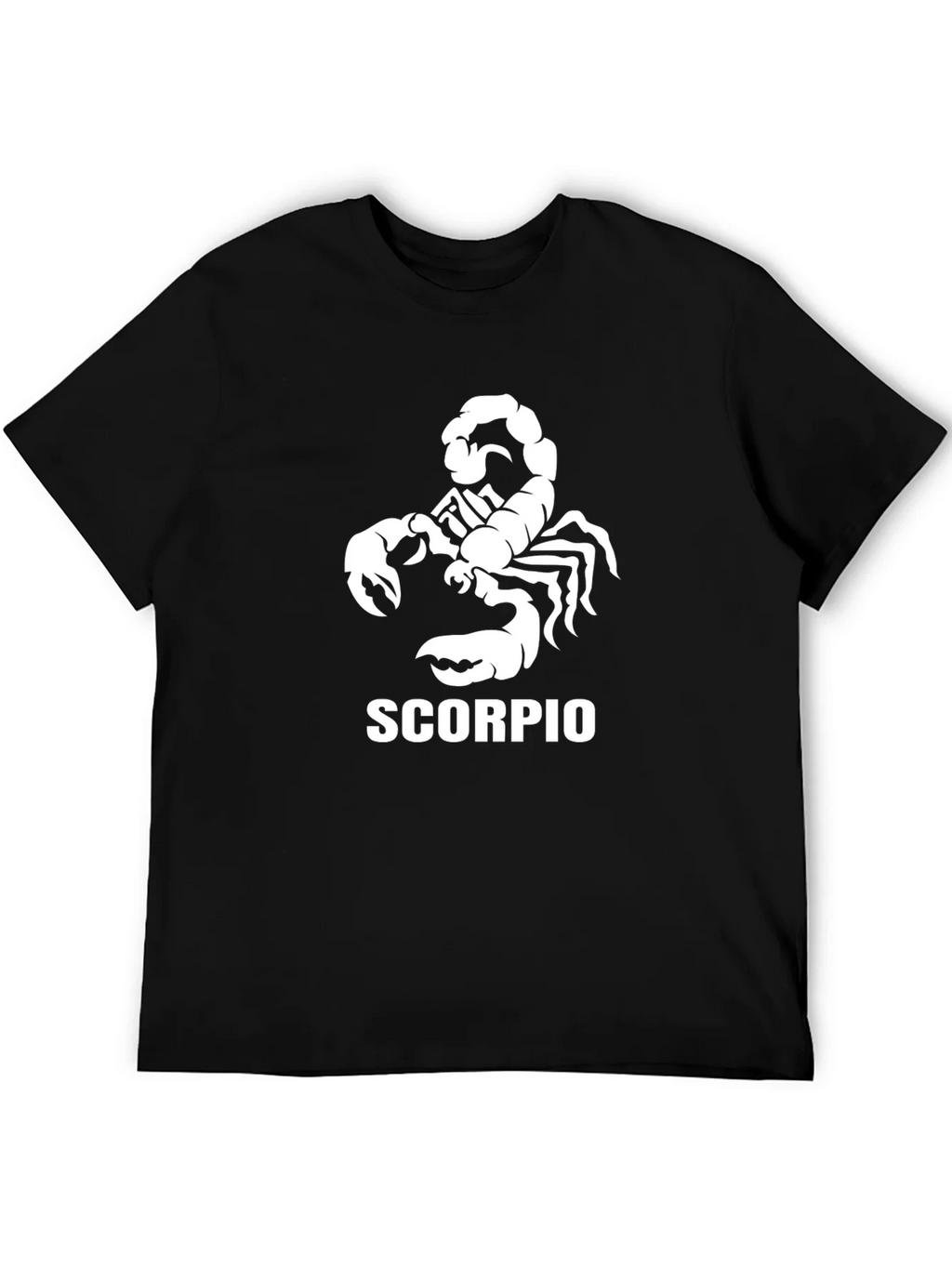 Scorpio Zodiac Graphic Tee - Black Cotton T-Shirt product image 5