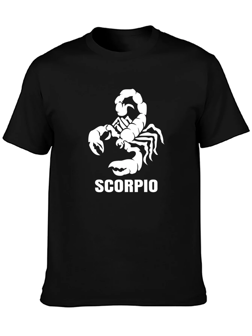 Scorpio Zodiac Graphic Tee - Black Cotton T-Shirt product image 3