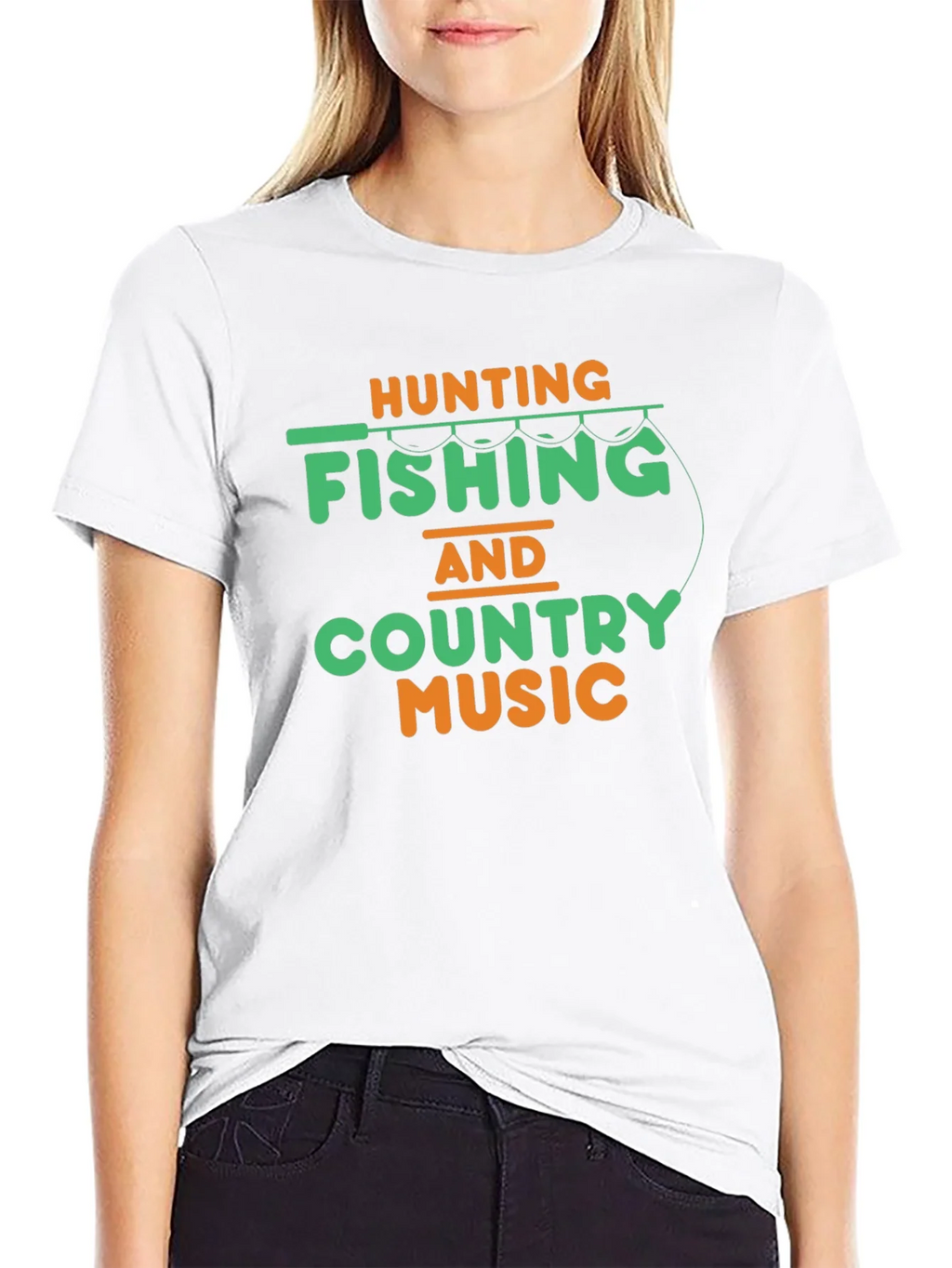 Hunting Fishing & Country Music T-Shirt product image 7