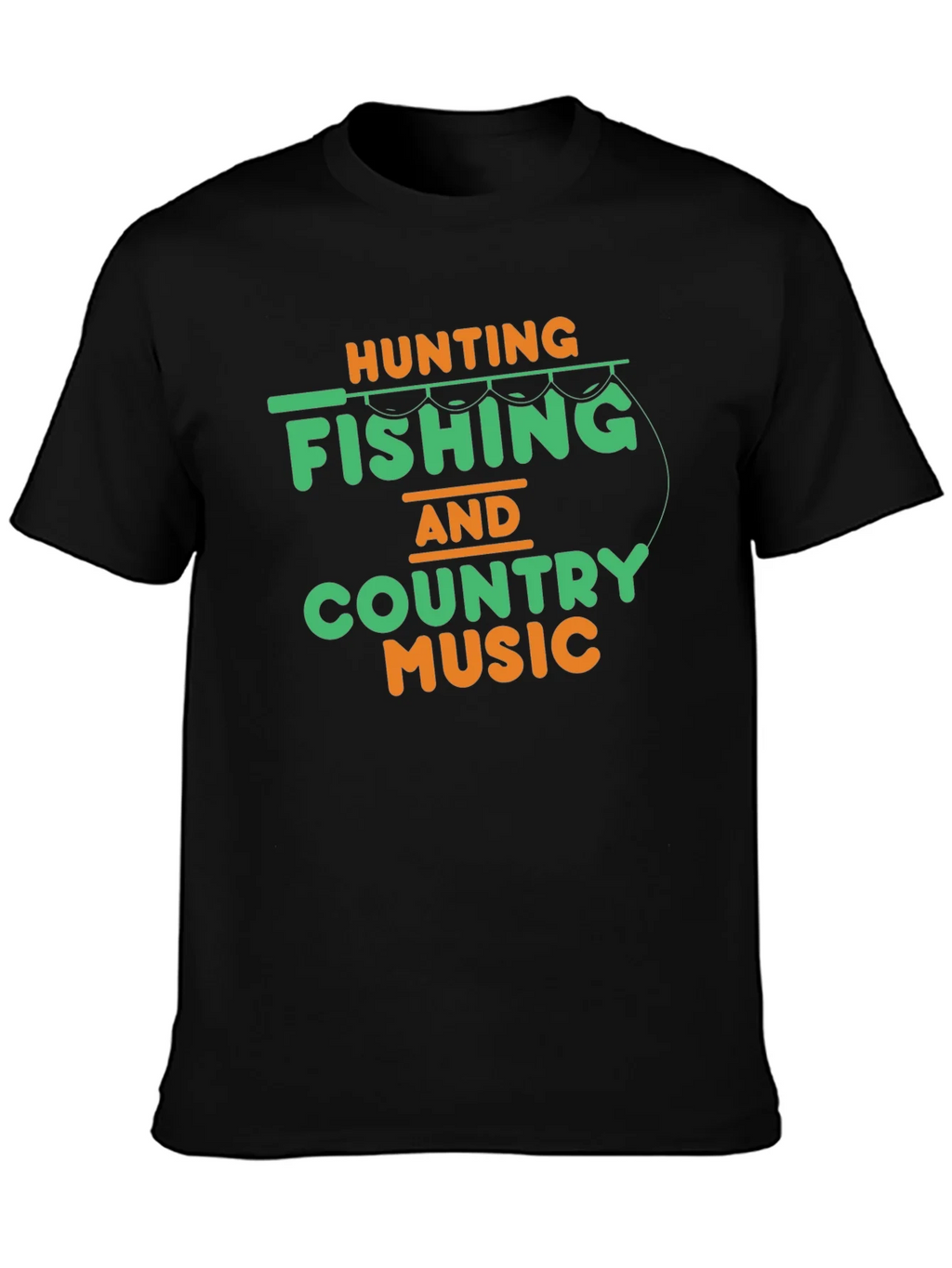 Hunting Fishing & Country Music T-Shirt product image 3