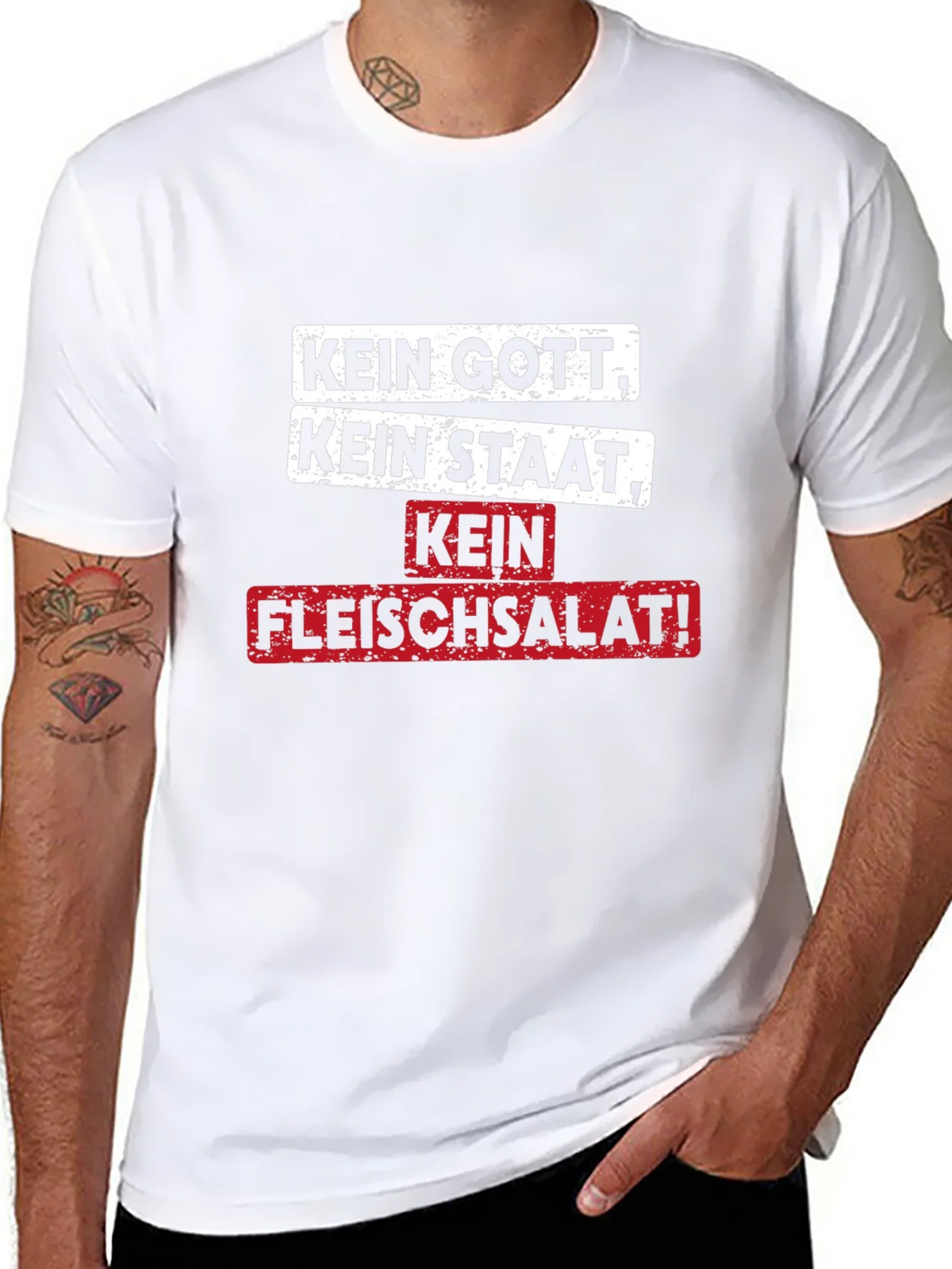 Kein Gott Staat Fleischsalat! T-Shirt product image 4