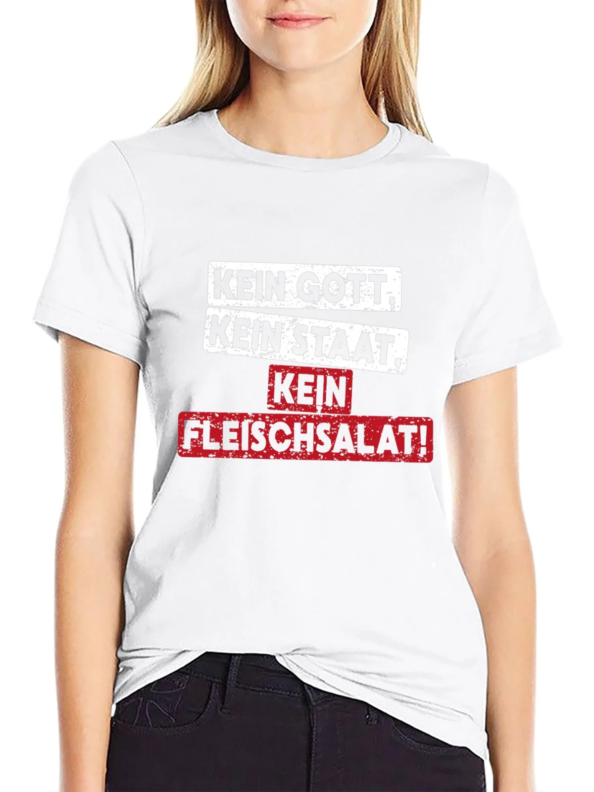 Kein Gott Staat Fleischsalat! T-Shirt product image 5