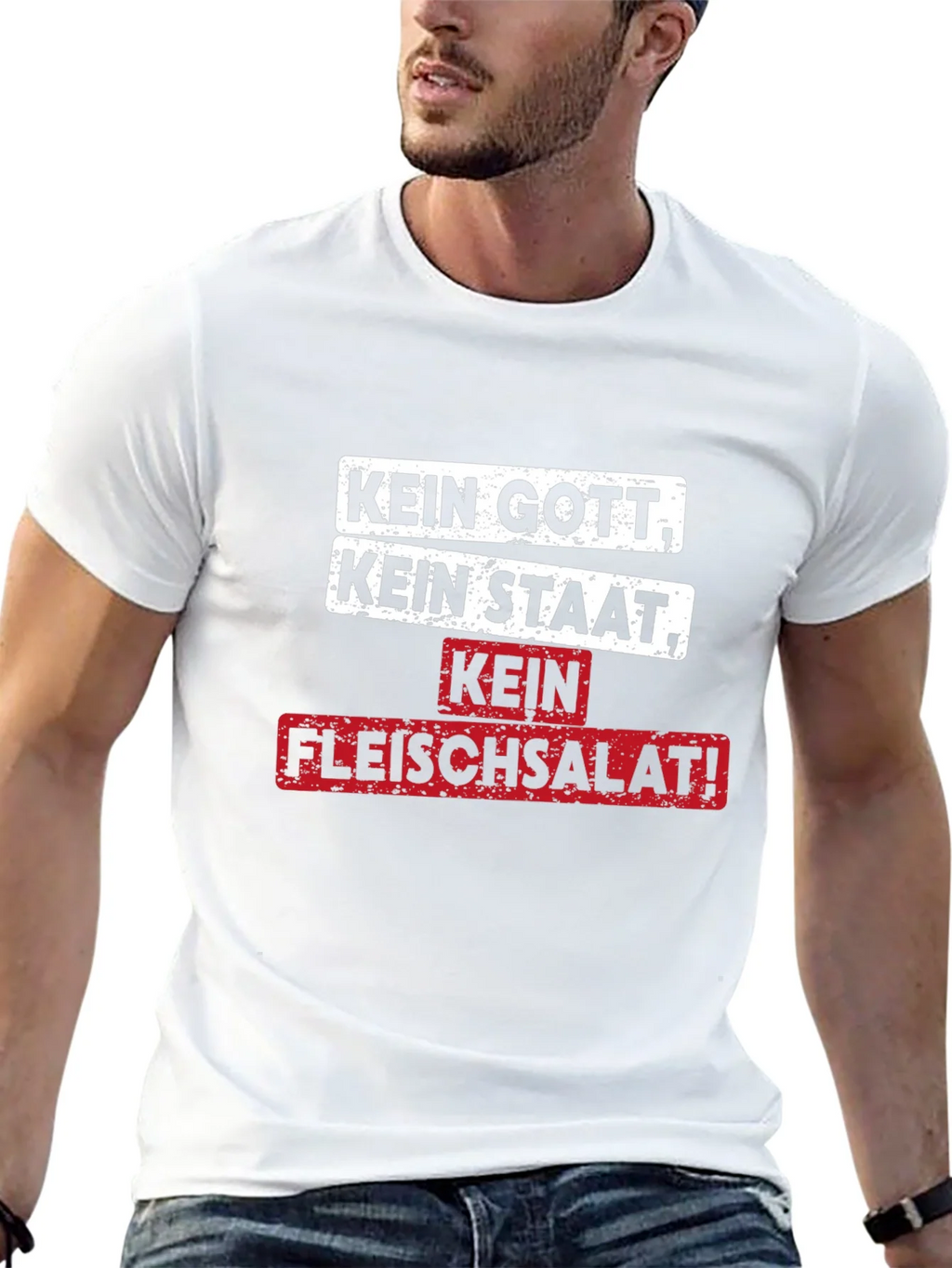 Kein Gott Staat Fleischsalat! T-Shirt product image 7