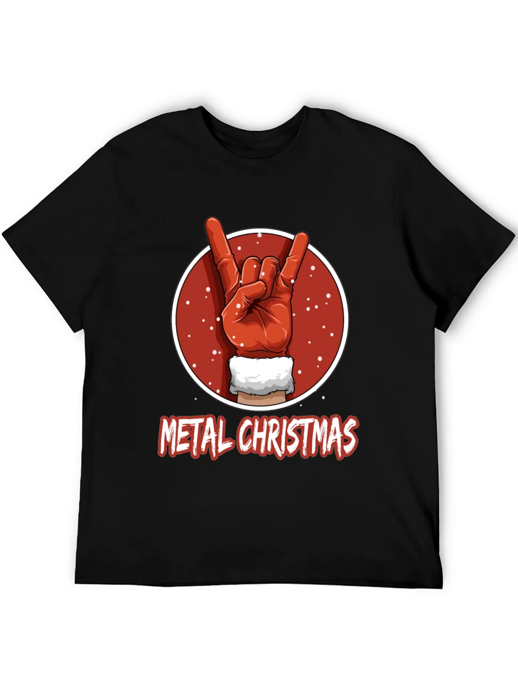 Metal Christmas T-Shirt - Rock On Santa! product image 5