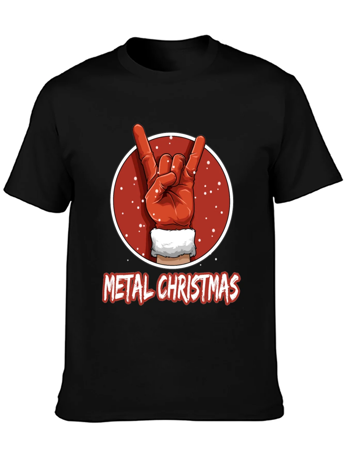 Metal Christmas T-Shirt - Rock On Santa! product image 3