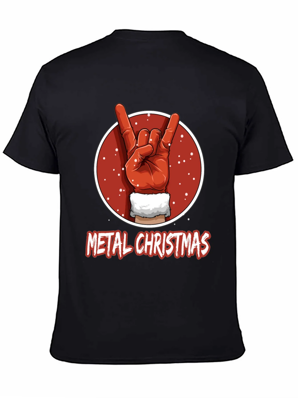 Metal Christmas T-Shirt - Rock On Santa! product image 4