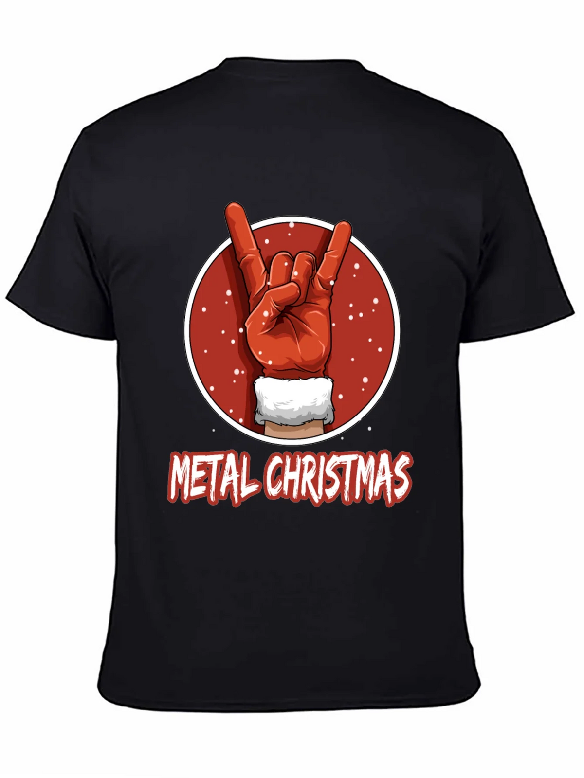 Metal Christmas T-Shirt - Rock On Santa! product image 4