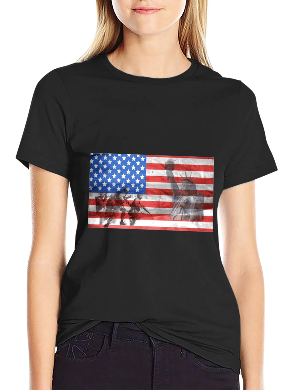 USA Flag Liberty Graphic T-Shirt product image 2