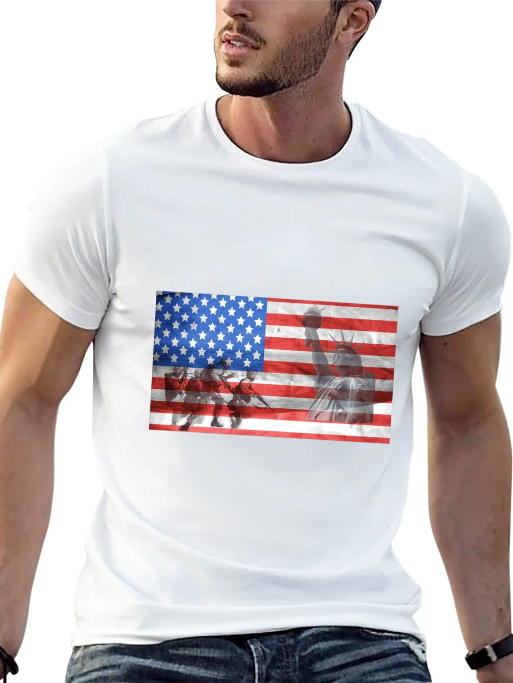 USA Flag Liberty Graphic T-Shirt product image 12