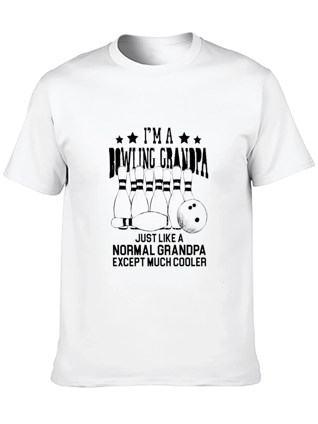 Bowling Grandpa T-Shirt - Cool Grandfather Tee product image 9