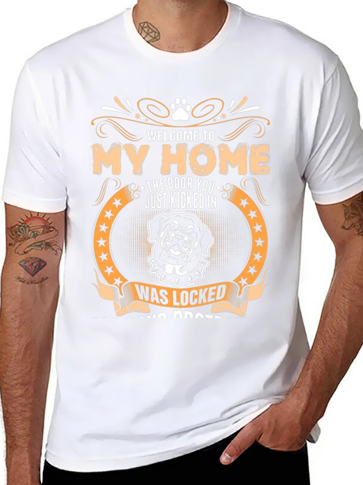 Welcome to My Home Rottweiler Graphic T-Shirt product image 7