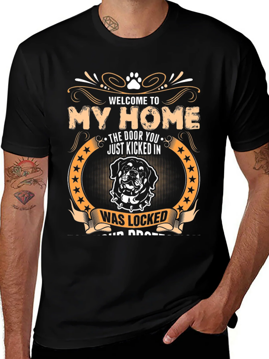 Welcome to My Home Rottweiler Graphic T-Shirt product image 1