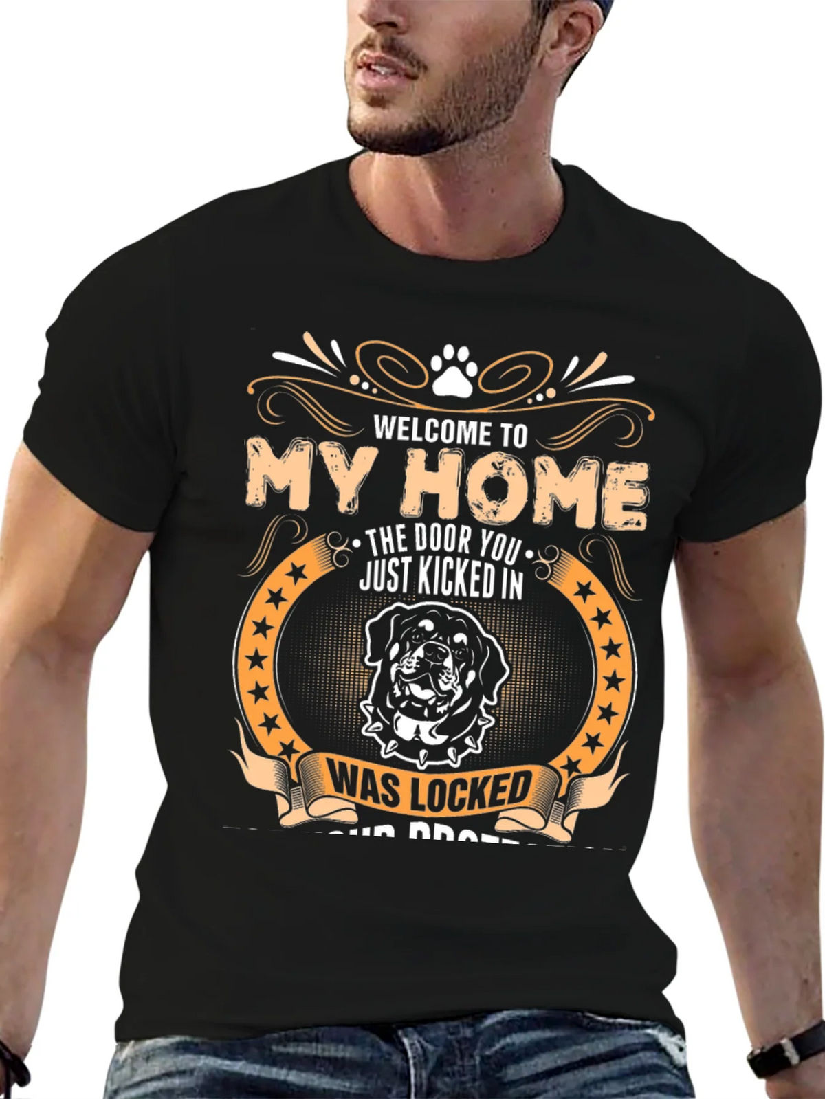 Welcome to My Home Rottweiler Graphic T-Shirt product image 6
