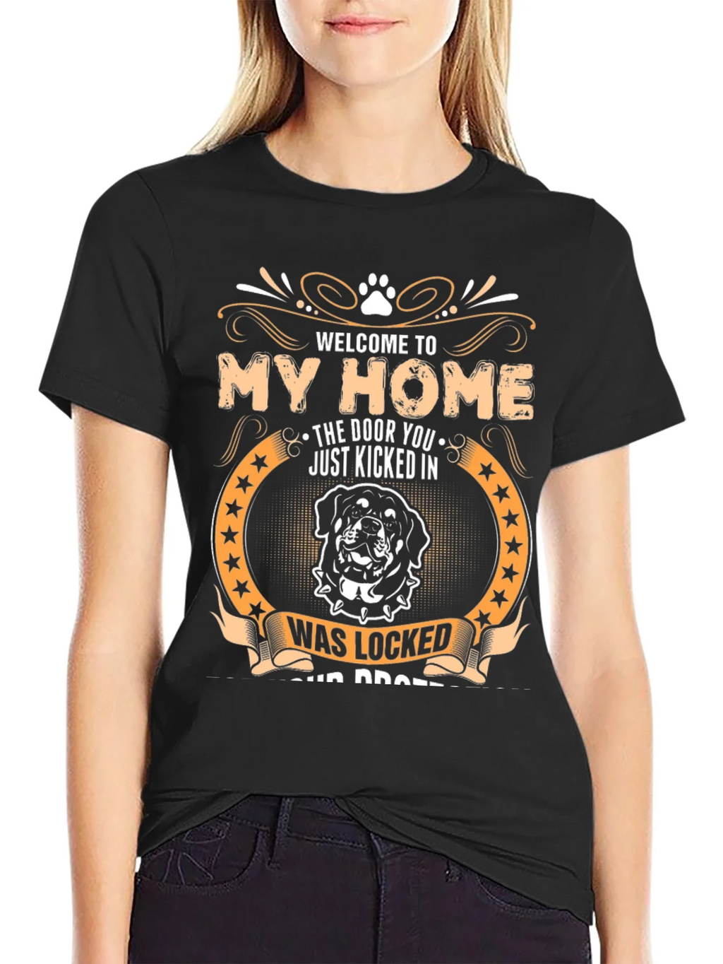 Welcome to My Home Rottweiler Graphic T-Shirt product image 2