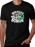 Miracles Happen Organ Donor Graphic T-Shirt product image 1