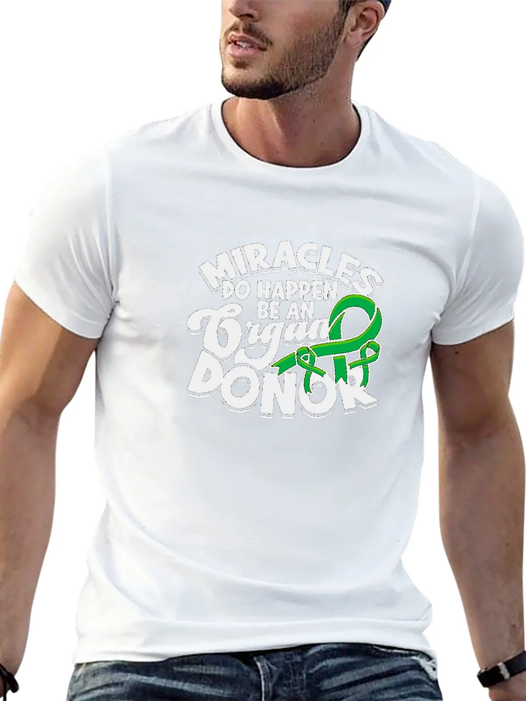 Miracles Happen Organ Donor Graphic T-Shirt product image 10