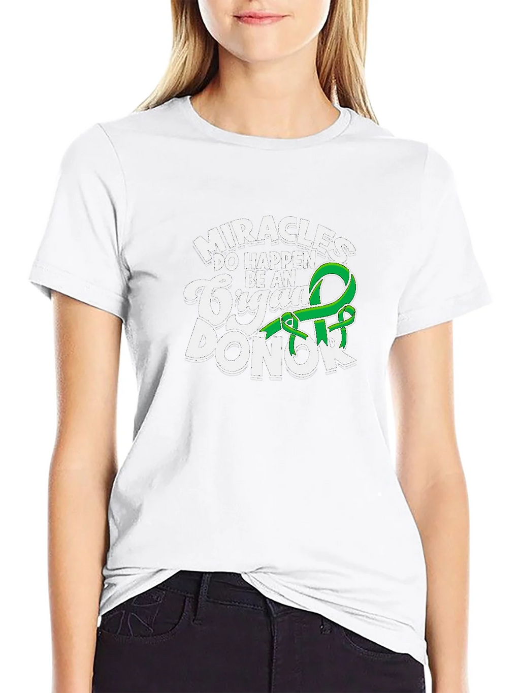 Miracles Happen Organ Donor Graphic T-Shirt product image 6