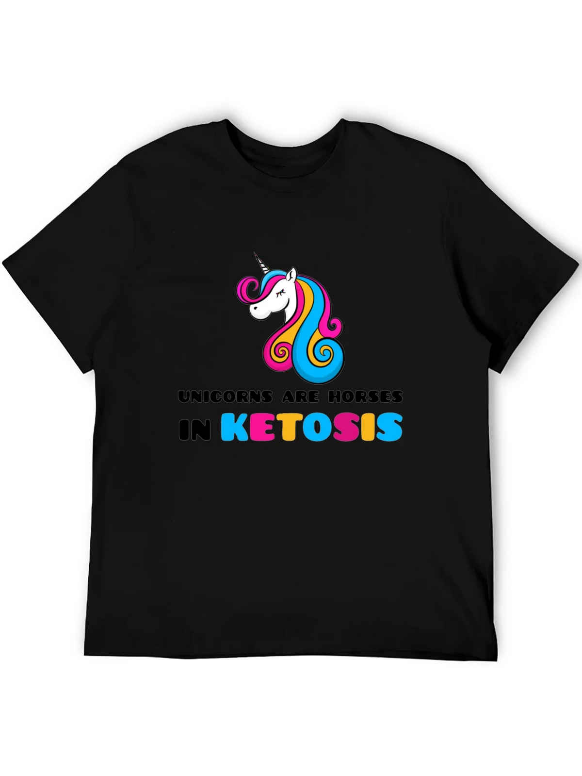 Unicorns Are Horses In Ketosis Graphic Tee product image 5
