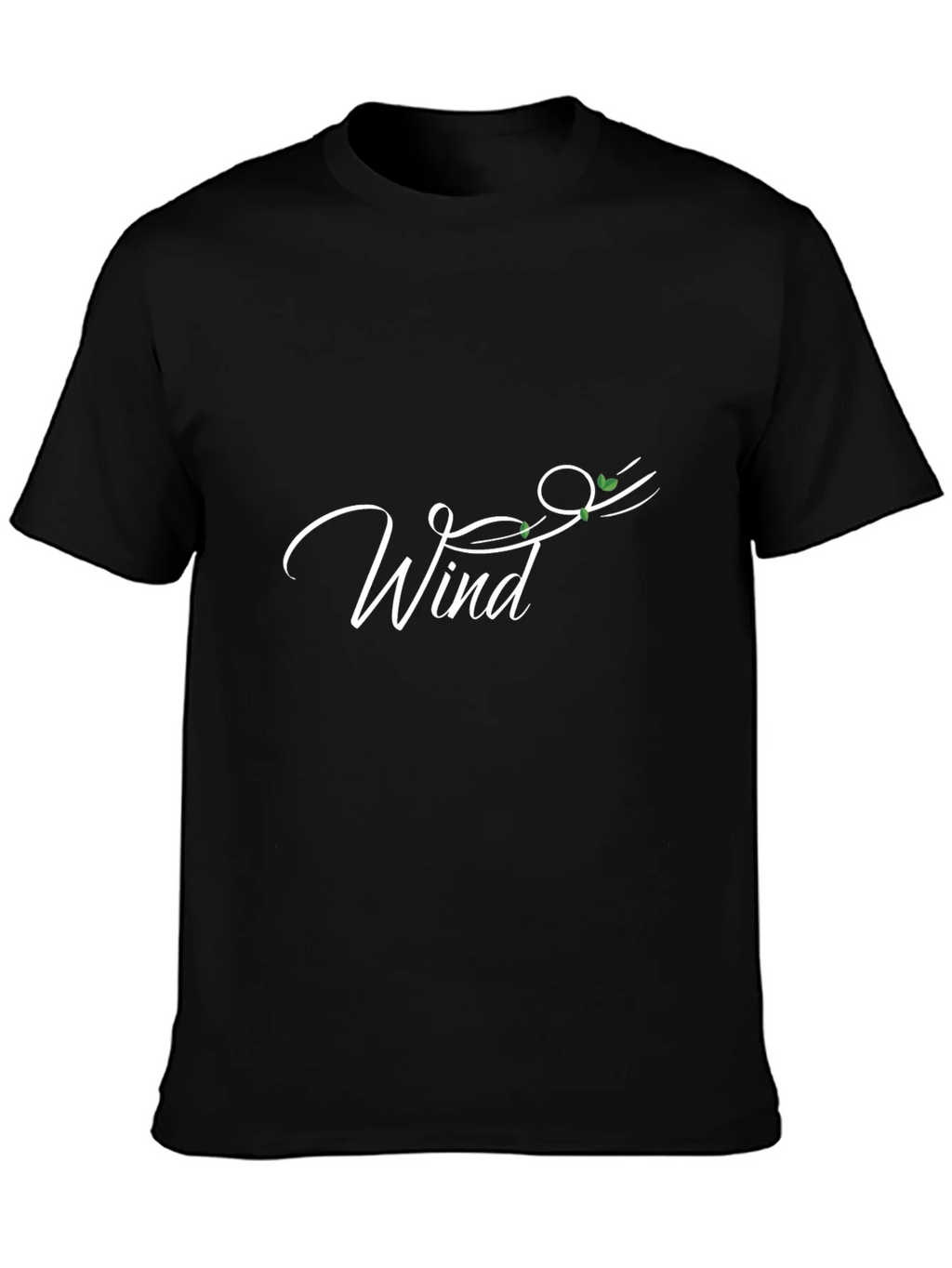 Wind Design Black T-Shirt product image 3