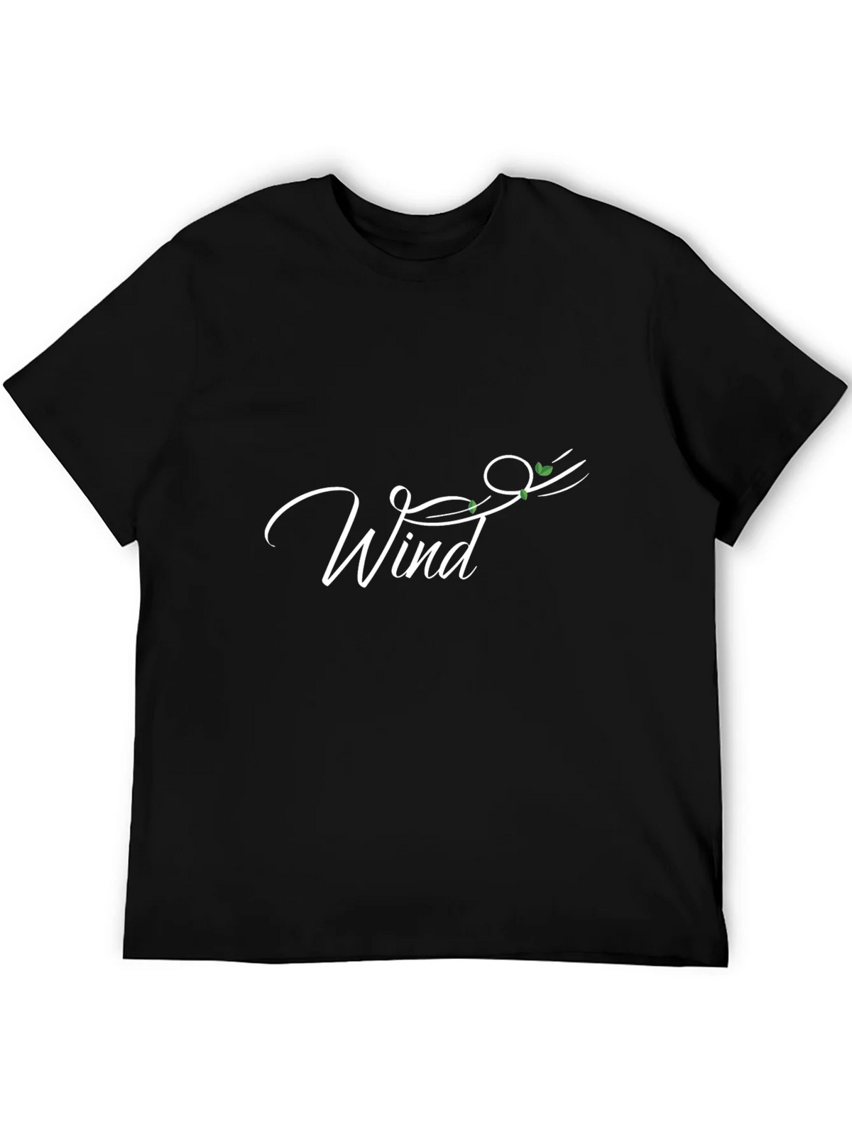 Wind Design Black T-Shirt product image 5
