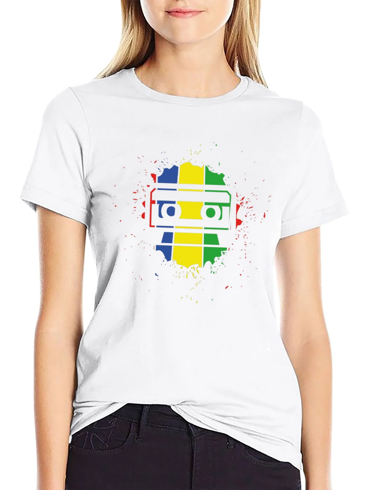 Retro Mixtape T-Shirt - Colorful Music Lover Tee product image 7