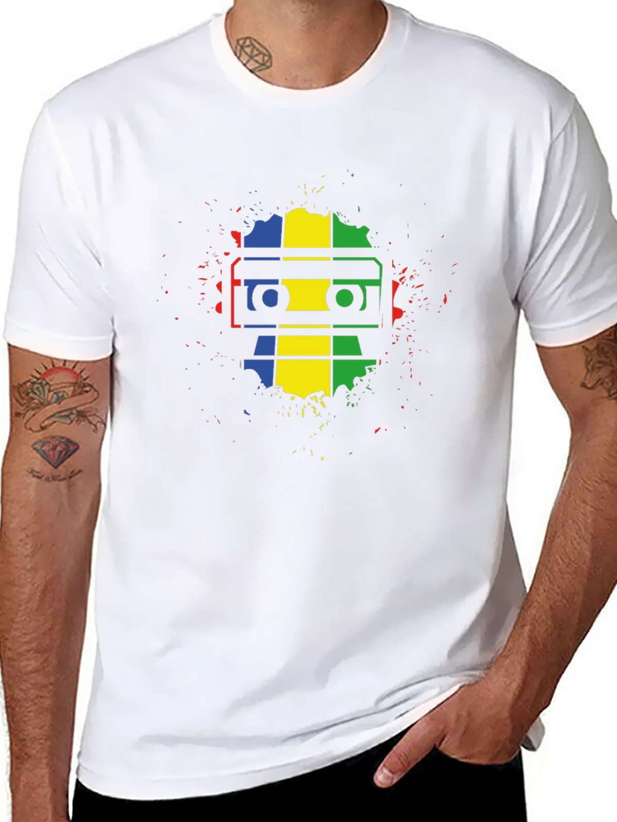 Retro Mixtape T-Shirt - Colorful Music Lover Tee product image 6